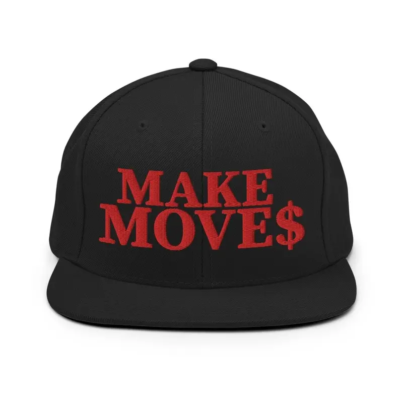 Make Moves Snapback Red