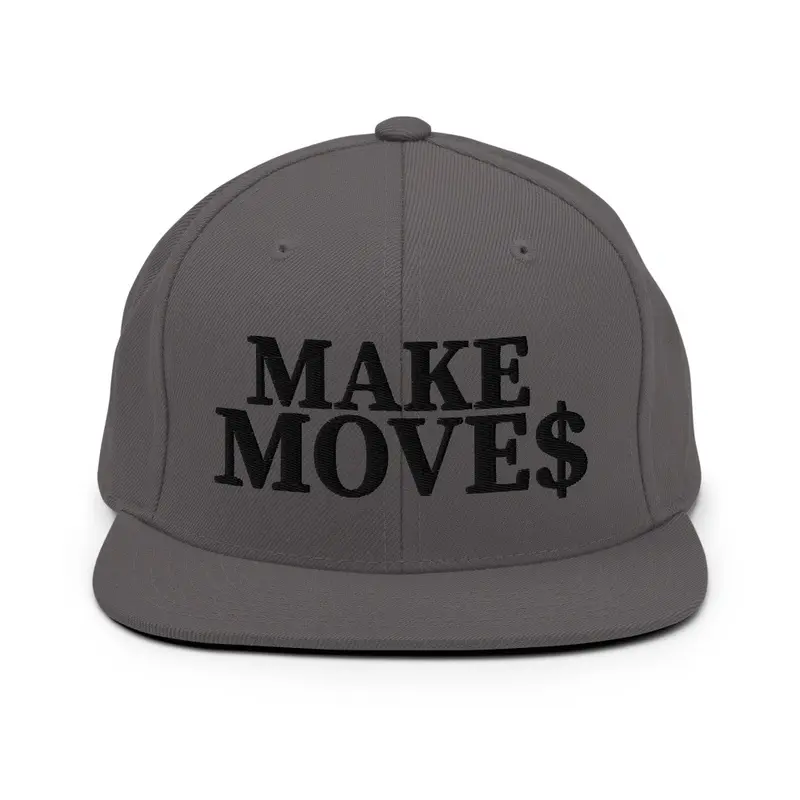 Make Moves Snapback Black