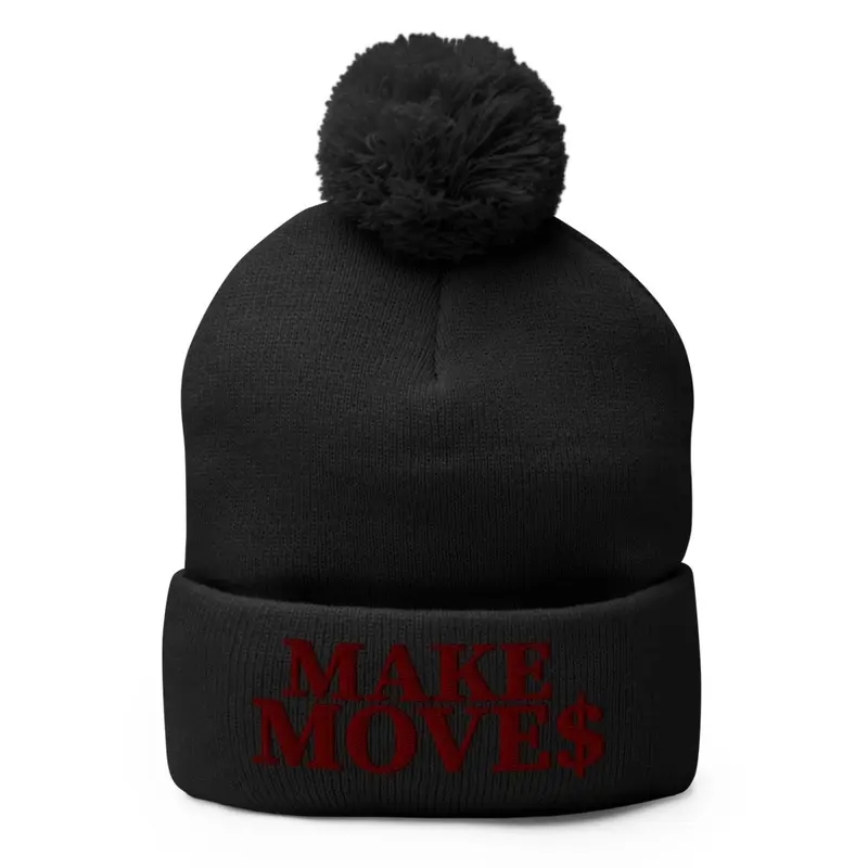 Make Moves Beanie Maroon