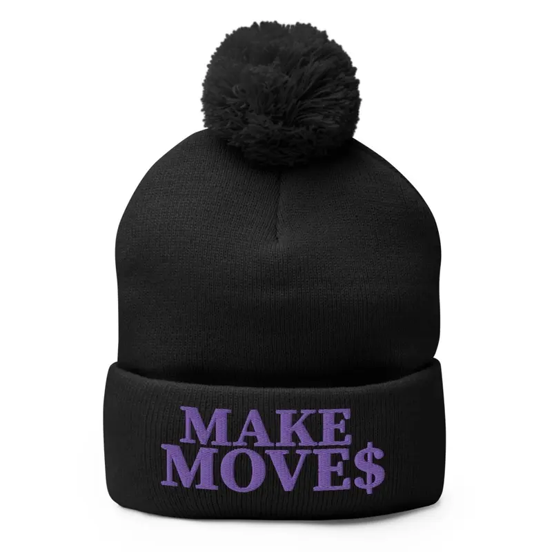 Make Moves Beanie Purple