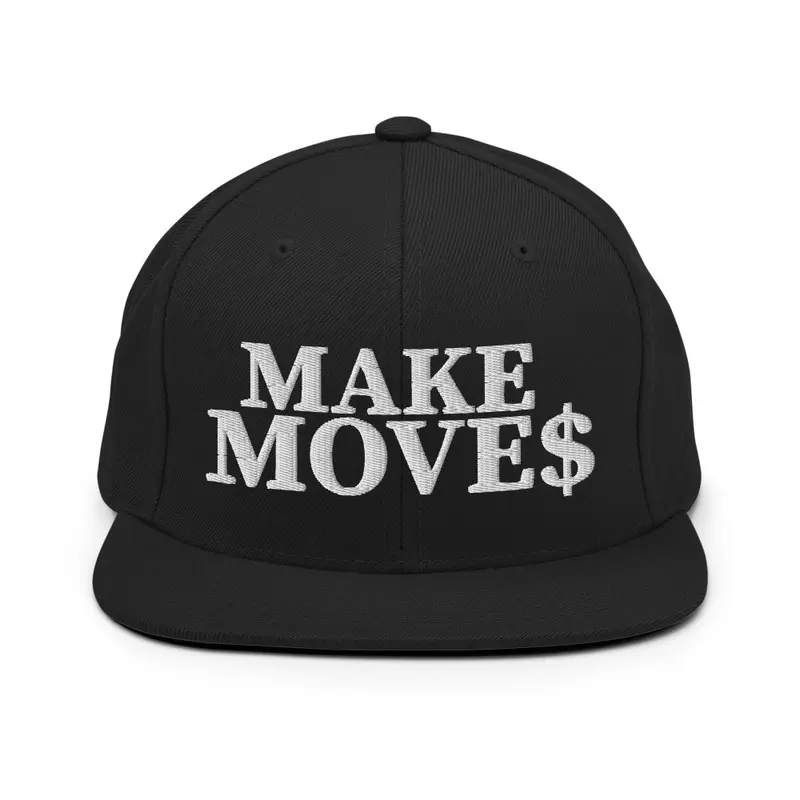 Make Moves Snapback White